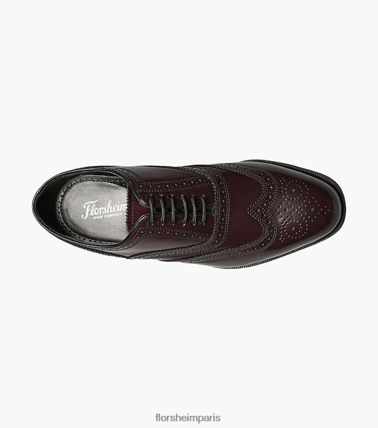 oxford bout d'aile lexington Florsheim Hommes TBZJJL170 chaussure Bourgogne