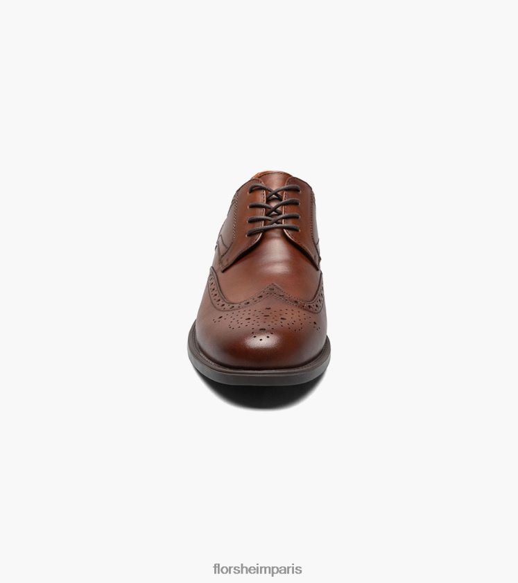 oxford bout d'aile midtown Florsheim Hommes TBZJJL96 chaussure Cognac