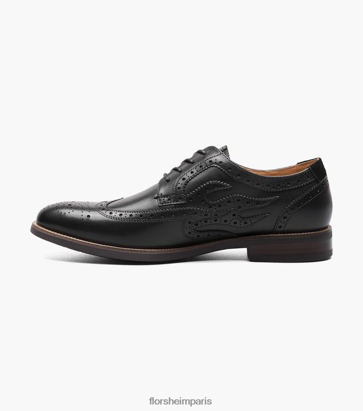 oxford à bout d'aile épicé du centre-ville Florsheim Hommes TBZJJL111 chaussure noir