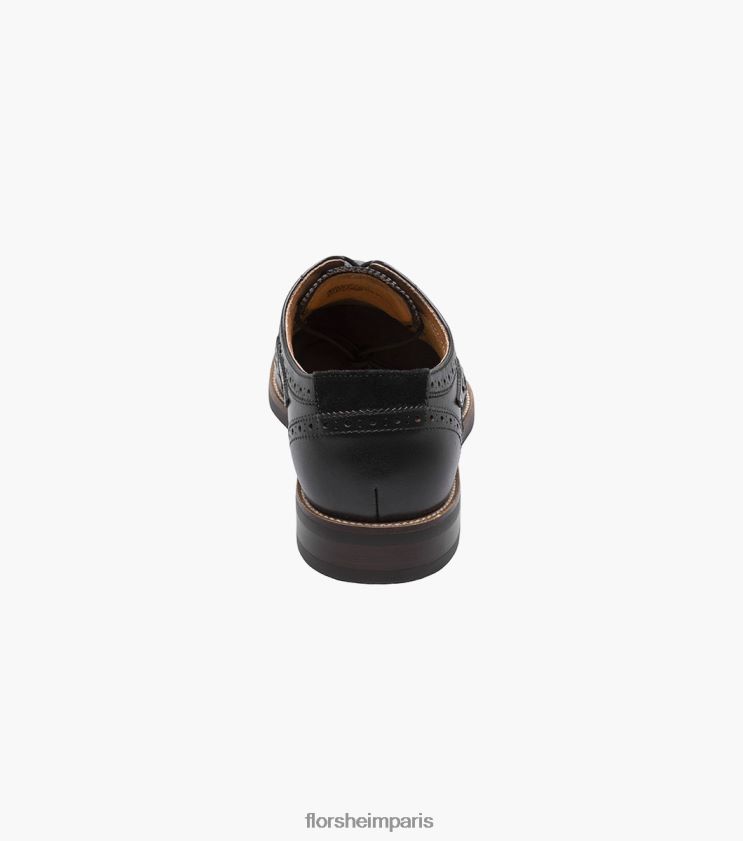 oxford à bout d'aile épicé du centre-ville Florsheim Hommes TBZJJL111 chaussure noir