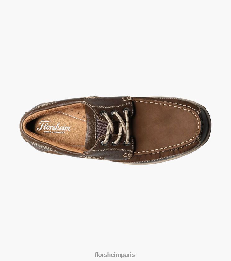 oxford à bout mocassin au bord du lac Florsheim Hommes TBZJJL366 chaussure brun