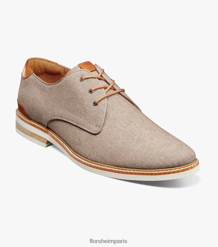 oxford à bout uni en toile highland Florsheim Hommes TBZJJL320 chaussure sable