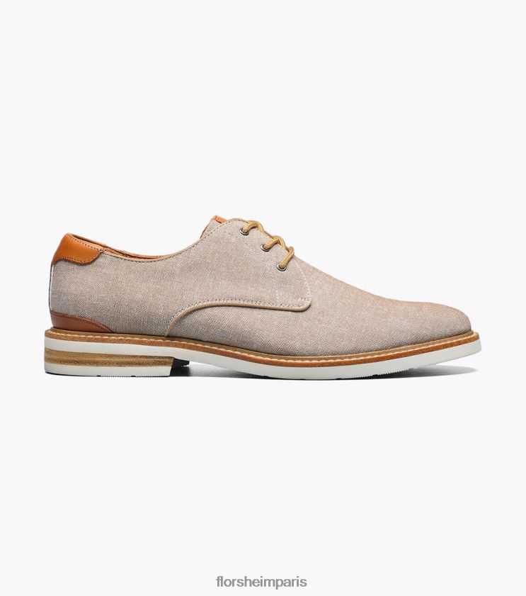 oxford à bout uni en toile highland Florsheim Hommes TBZJJL320 chaussure sable