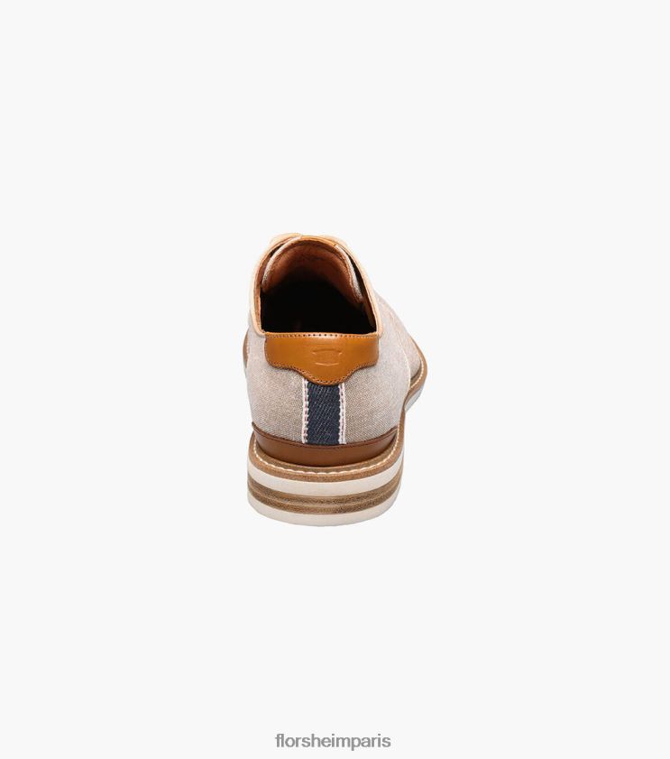 oxford à bout uni en toile highland Florsheim Hommes TBZJJL320 chaussure sable