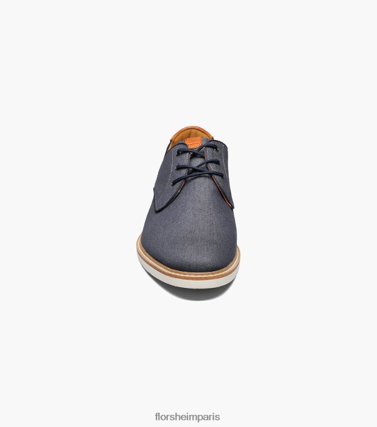 oxford à bout uni en toile highland Florsheim Hommes TBZJJL321 chaussure marine