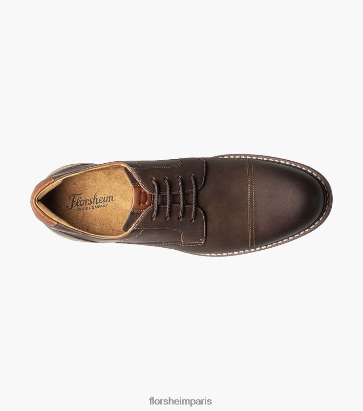 oxford norwalk à bout droit Florsheim Hommes TBZJJL86 chaussure ch marron