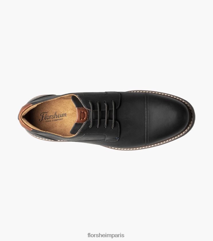 oxford norwalk à bout droit Florsheim Hommes TBZJJL87 chaussure ch noir