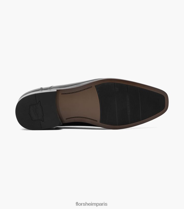 postino 2 oxford balmoral à bout uni Florsheim Hommes TBZJJL126 chaussure noir lisse