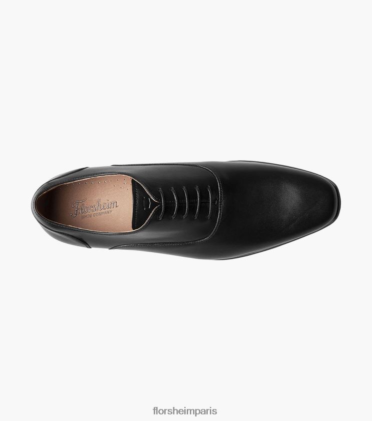 postino 2 oxford balmoral à bout uni Florsheim Hommes TBZJJL126 chaussure noir lisse