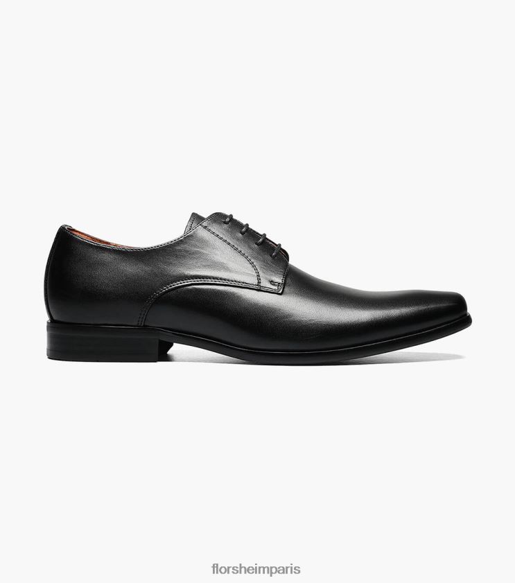 postino 2 oxford à bout uni Florsheim Hommes TBZJJL129 chaussure noir lisse