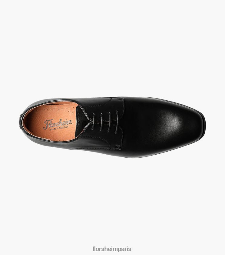 postino 2 oxford à bout uni Florsheim Hommes TBZJJL129 chaussure noir lisse