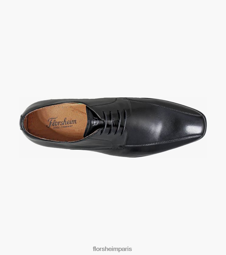 postino 2 vélo orteil oxford Florsheim Hommes TBZJJL194 chaussure noir lisse