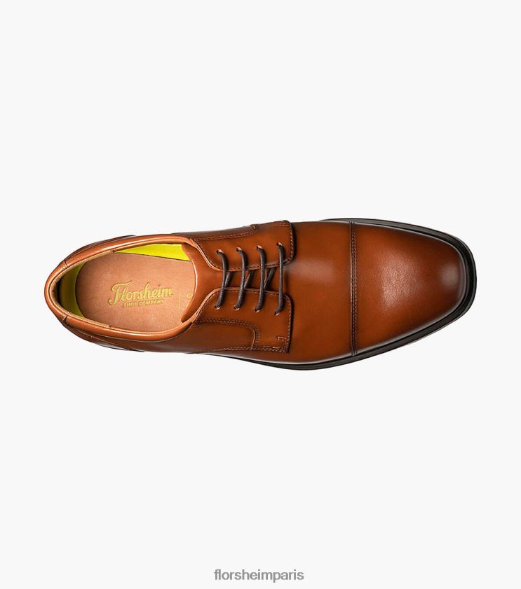 prévisions oxford imperméable à bout droit Florsheim Hommes TBZJJL207 chaussure Cognac