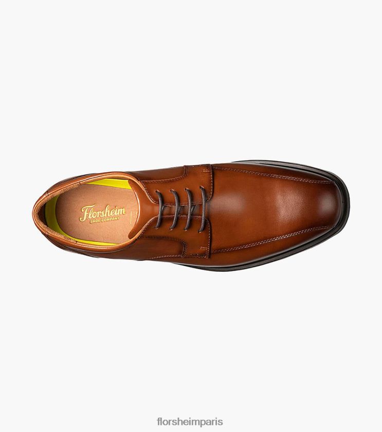 prévisions étanche vélo orteil oxford Florsheim Hommes TBZJJL209 chaussure Cognac