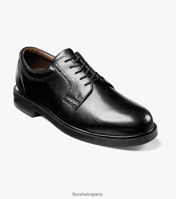 richelieu à bout uni noble Florsheim Hommes TBZJJL228 chaussure noir