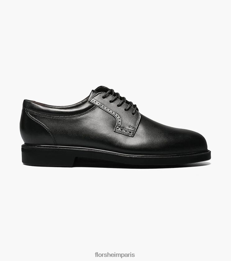 richelieu à bout uni noble Florsheim Hommes TBZJJL228 chaussure noir