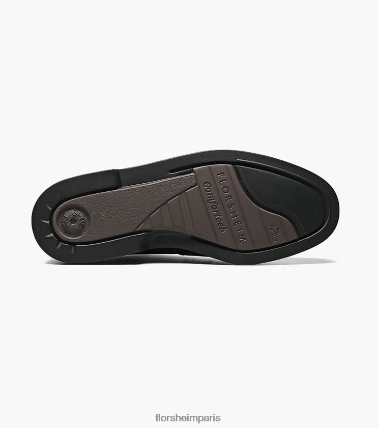 richelieu à bout uni noble Florsheim Hommes TBZJJL228 chaussure noir