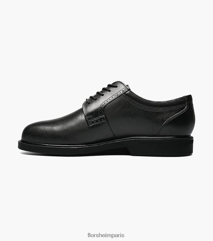 richelieu à bout uni noble Florsheim Hommes TBZJJL228 chaussure noir
