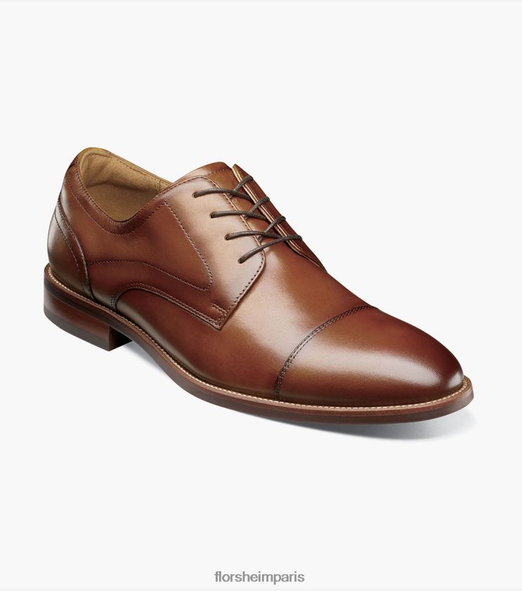 rucci oxford à bout droit Florsheim Hommes TBZJJL53 chaussure Cognac