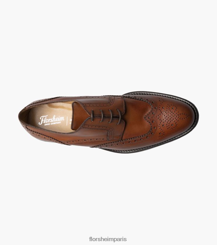 russell wingtip perf oxford Florsheim Hommes TBZJJL214 chaussure bronzer