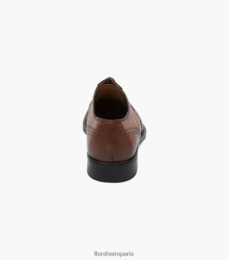 russell wingtip perf oxford Florsheim Hommes TBZJJL214 chaussure bronzer