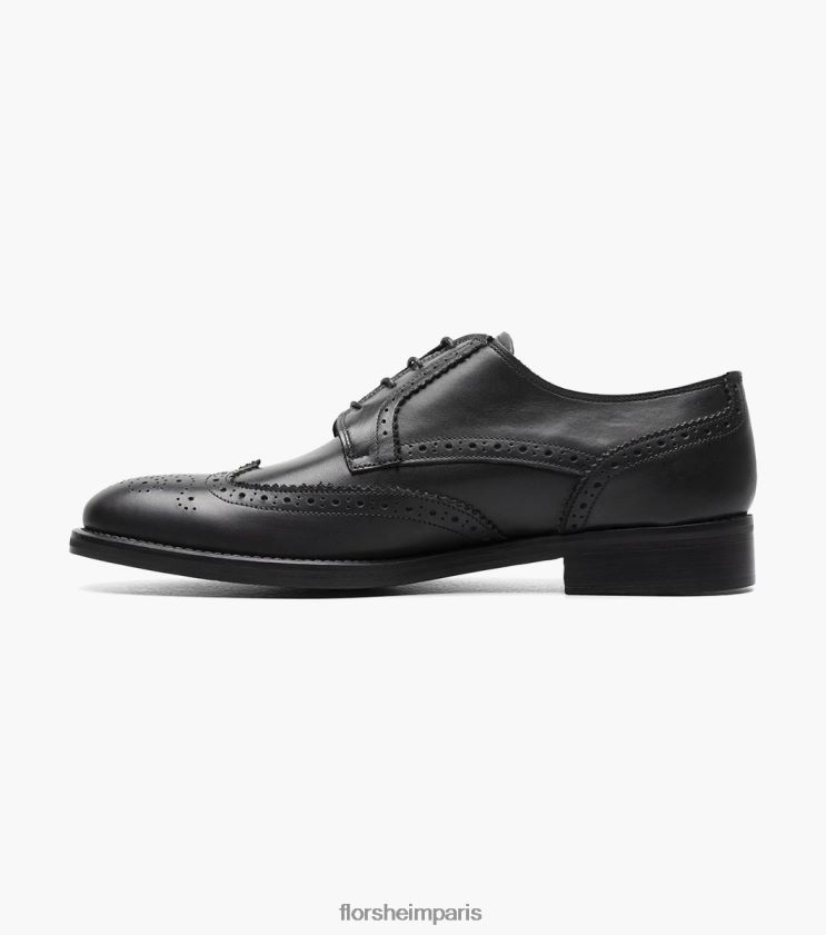 russell wingtip perf oxford Florsheim Hommes TBZJJL215 chaussure noir