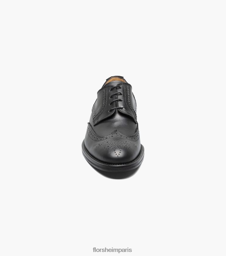 russell wingtip perf oxford Florsheim Hommes TBZJJL215 chaussure noir