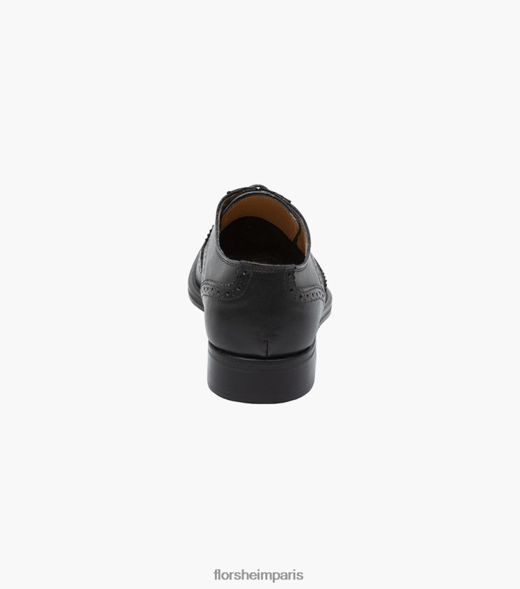 russell wingtip perf oxford Florsheim Hommes TBZJJL215 chaussure noir