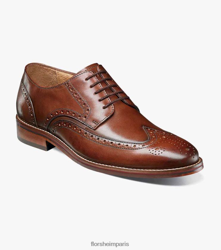 salerno bout d'aile oxford Florsheim Hommes TBZJJL250 chaussure Cognac