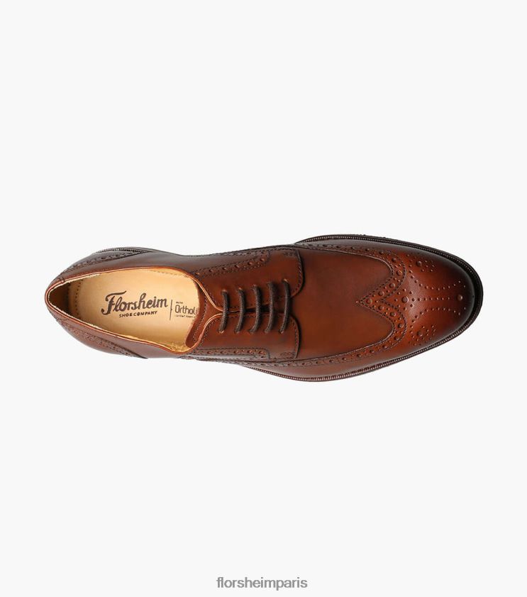 salerno bout d'aile oxford Florsheim Hommes TBZJJL250 chaussure Cognac