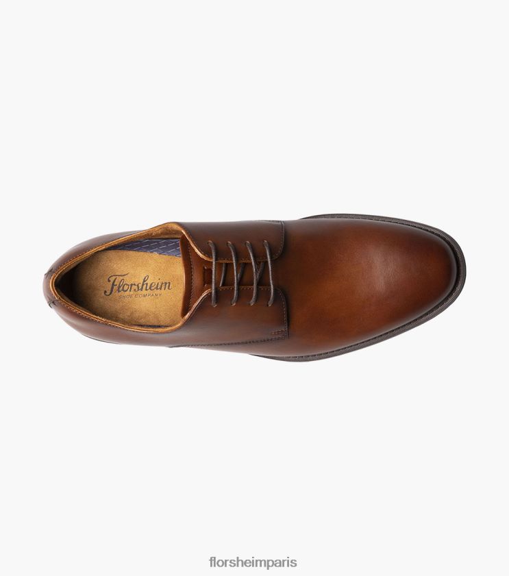 santucci oxford à bout uni Florsheim Hommes TBZJJL162 chaussure Cognac