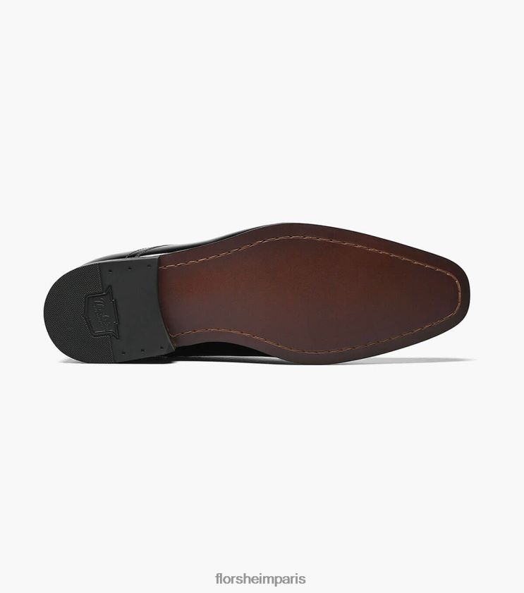 smoking oxford à bout uni Florsheim Hommes TBZJJL176 chaussure vernis noir