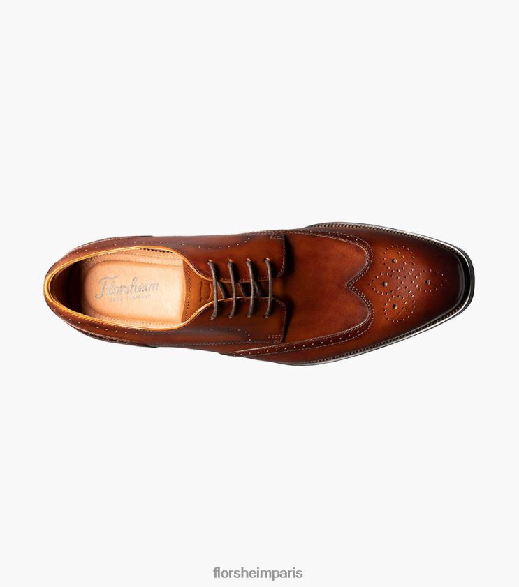 sorrento bout d'aile oxford Florsheim Hommes TBZJJL148 chaussure Cognac