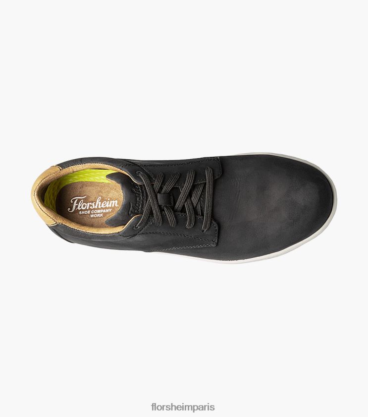 travail croisé bout en acier bout uni oxford Florsheim Hommes TBZJJL403 chaussure noir