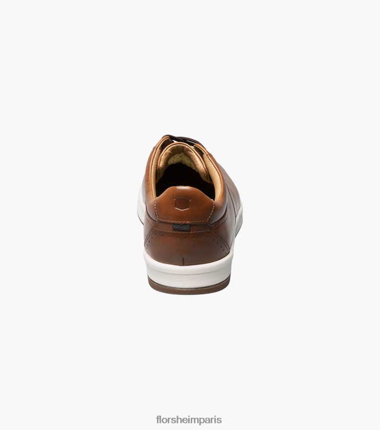 travail croisé bout en acier bout uni oxford Florsheim Hommes TBZJJL404 chaussure Cognac